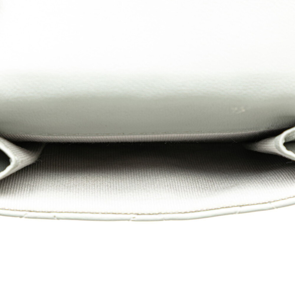 CHANEL Authentic Gray Lambskin Leather Wallet - Picture 7 of 11